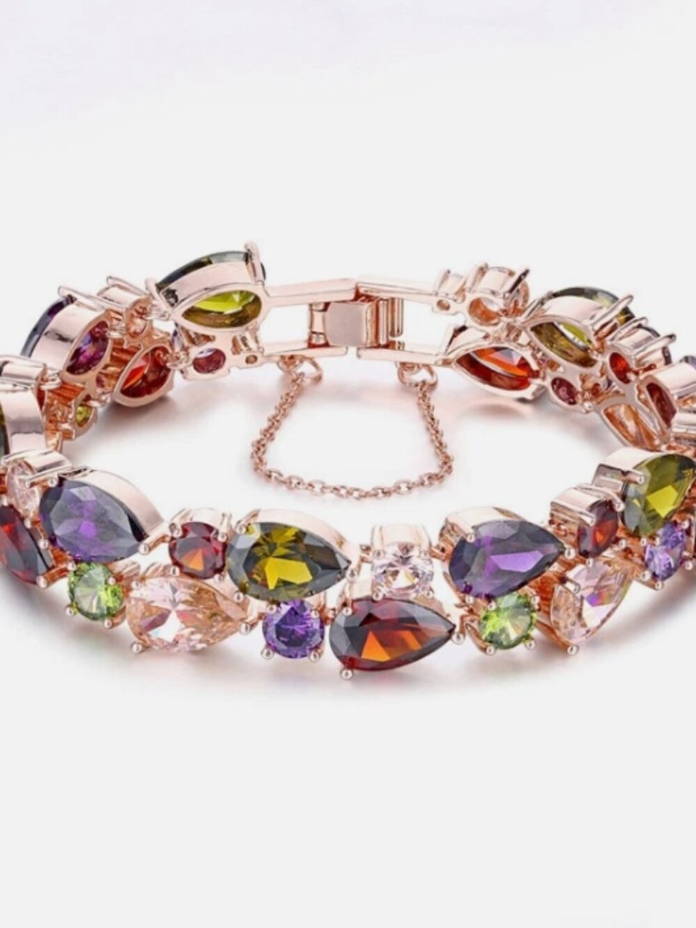 Mona Lisa Bracelet 18k Gold Plated Mix Gemstones